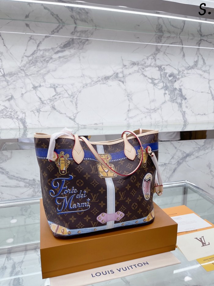 Louis Vuitton Womens Bags Handbags Luxury Brand Fashion Type NEVERFULL MM M46231 Monogram coated canvas