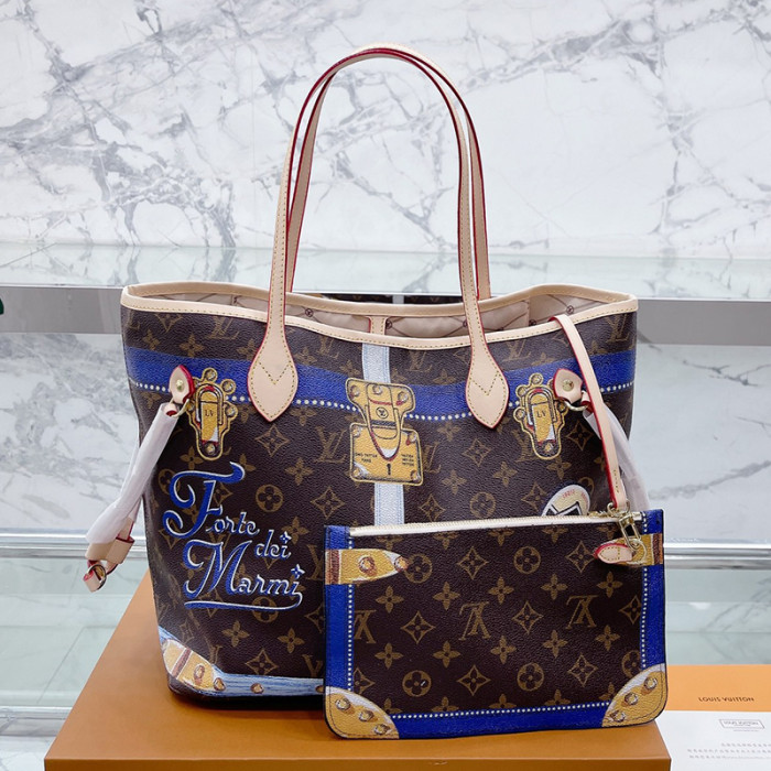 Louis Vuitton Womens Bags Handbags Luxury Brand Fashion Type NEVERFULL MM M46231 Monogram coated canvas