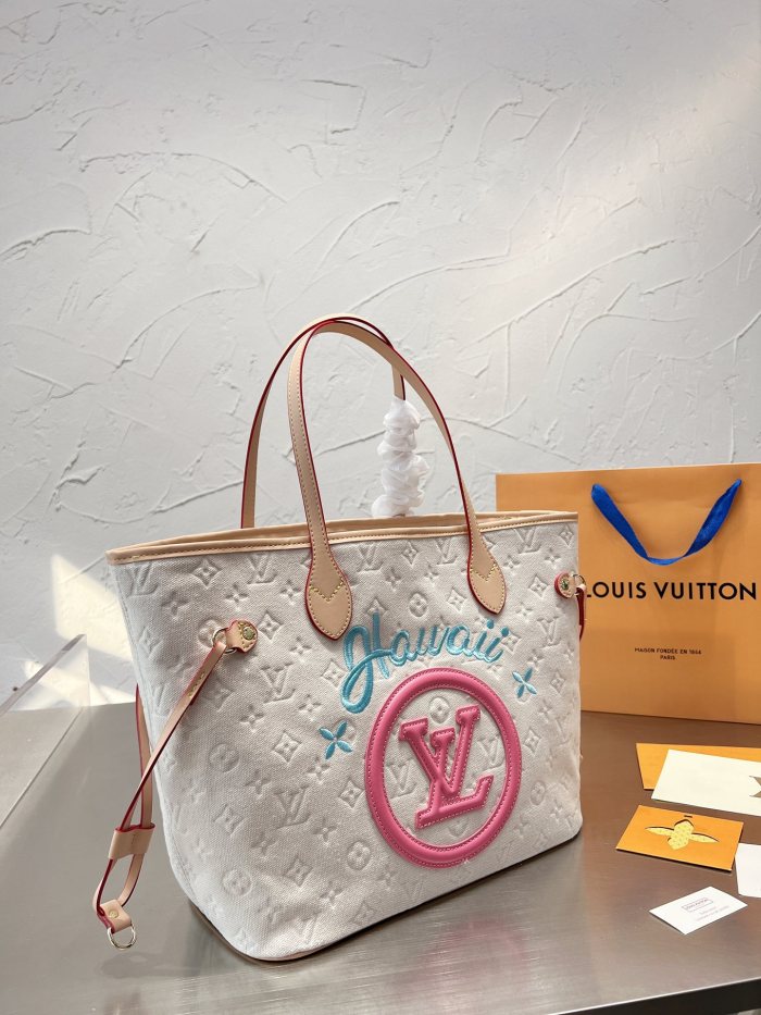 Louis Vuitton Womens Bags Handbags Luxury Brand Fashion Type NEVERFULL MM M46231 Monogram coated canvas