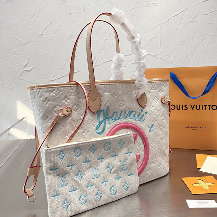 Louis Vuitton Womens Bags Handbags Luxury Brand Fashion Type NEVERFULL MM M46231 Monogram coated canvas