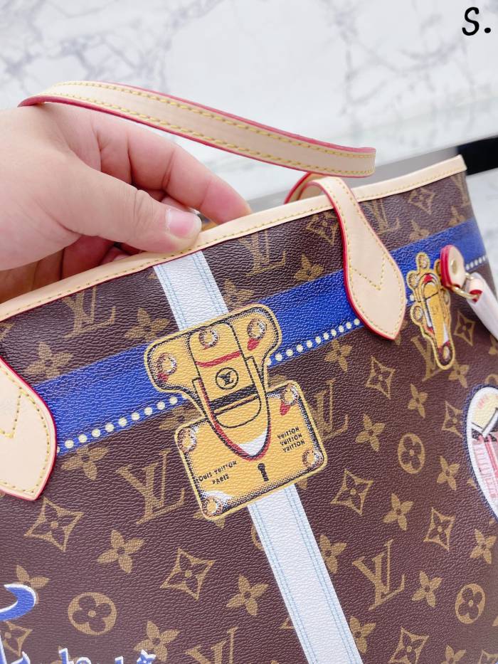 Louis Vuitton Womens Bags Handbags Luxury Brand Fashion Type NEVERFULL MM M46231 Monogram coated canvas