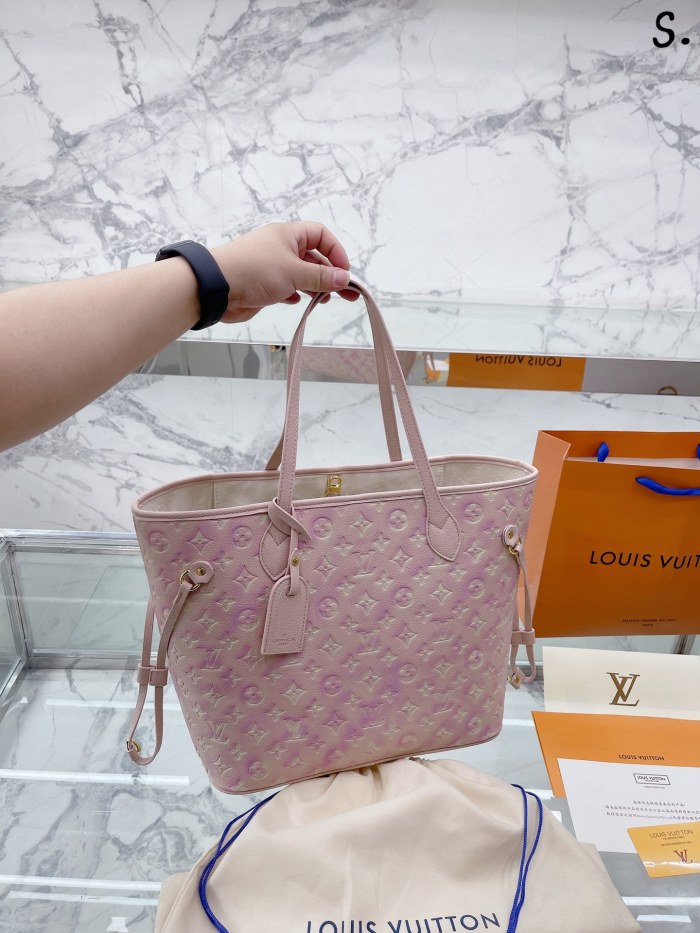Louis Vuitton Womens Bags Handbags Luxury Brand Fashion Type NEVERFULL MM M46231 Monogram coated canvas