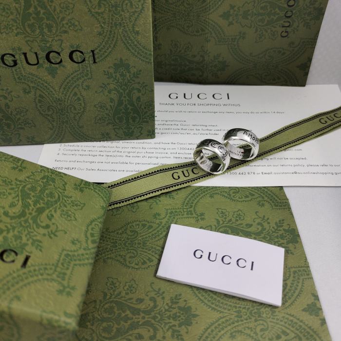 Gucci Luxury Men Womens Ring