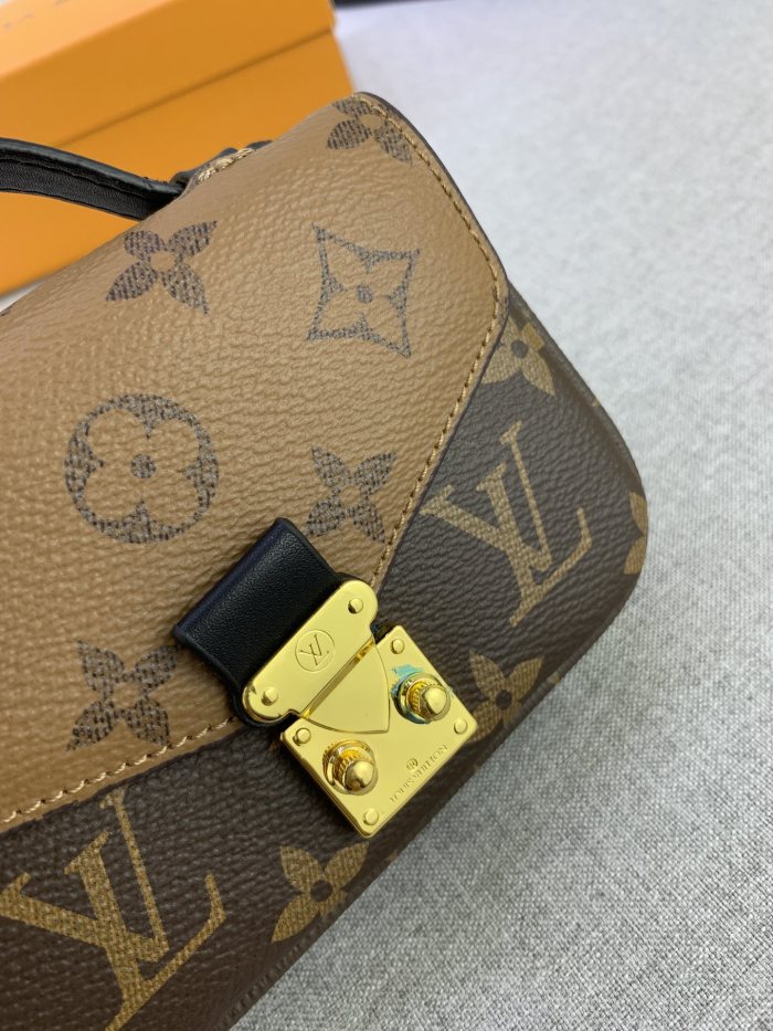 Louis Vuitton Womens Bags Shoulder Messenger Bag Luxury Brand MICRO MÉTIS leather M81267 with Original Box Monogram coated canvas