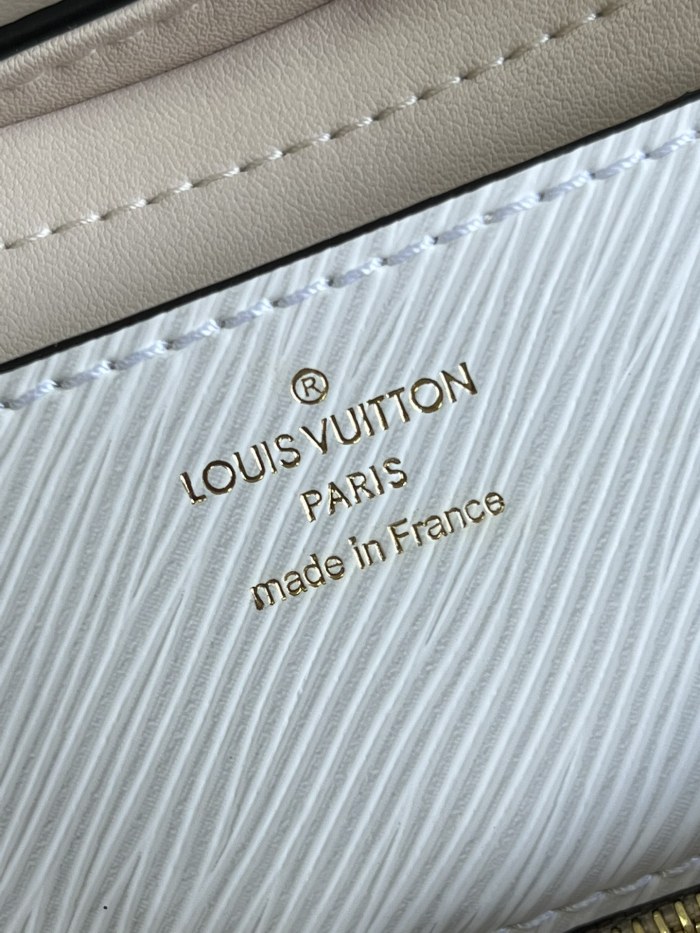 Louis Vuitton Womens Bags Shoulder Messenger Bags Luxury Brand TWIST MM White Epi grained cowhide leather M20681 with Original Box