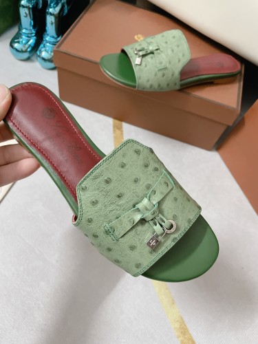 Loro Piana Womens Shoes Sandals Slippers Casual Design Luxury Brand Fashion Shoes for Women with Original Box