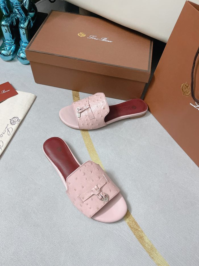 Loro Piana Womens Shoes Sandals Slippers Casual Design Luxury Brand Fashion Shoes for Women with Original Box