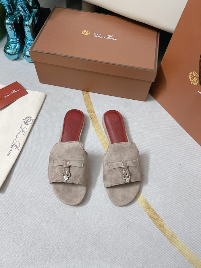 Loro Piana Womens Shoes Sandals Slippers Casual Design Luxury Brand Fashion Shoes for Women with Original Box