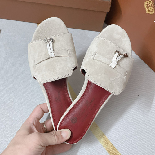 Loro Piana Womens Shoes Sandals Slippers Casual Design Luxury Brand Fashion Shoes for Women with Original Box