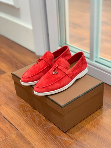 Loro Piana Womens Shoes Loafers Casual Design Luxury Brand Fashion Shoes for Women with Original Box