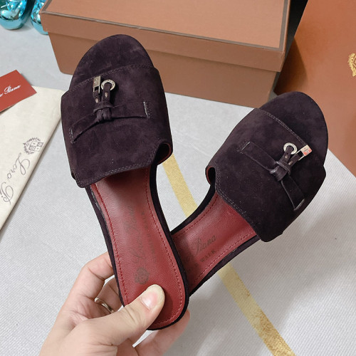 Loro Piana Womens Shoes Sandals Slippers Casual Design Luxury Brand Fashion Shoes for Women with Original Box