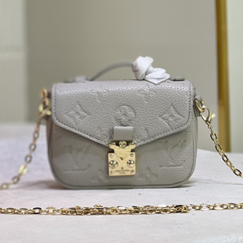 Copy Louis Vuitton Womens Bags Shoulder Messenger Bag Luxury Brand MICRO MÉTIS leather M81390 with Original Box Monogram Empreinte embossed supple grained cowhide leather