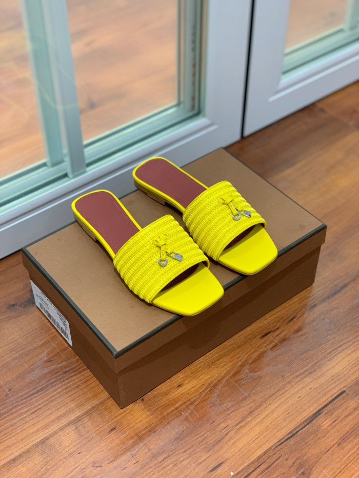Loro Piana Womens Shoes Sandals Slippers Casual Design Luxury Brand Fashion Shoes for Women with Original Box