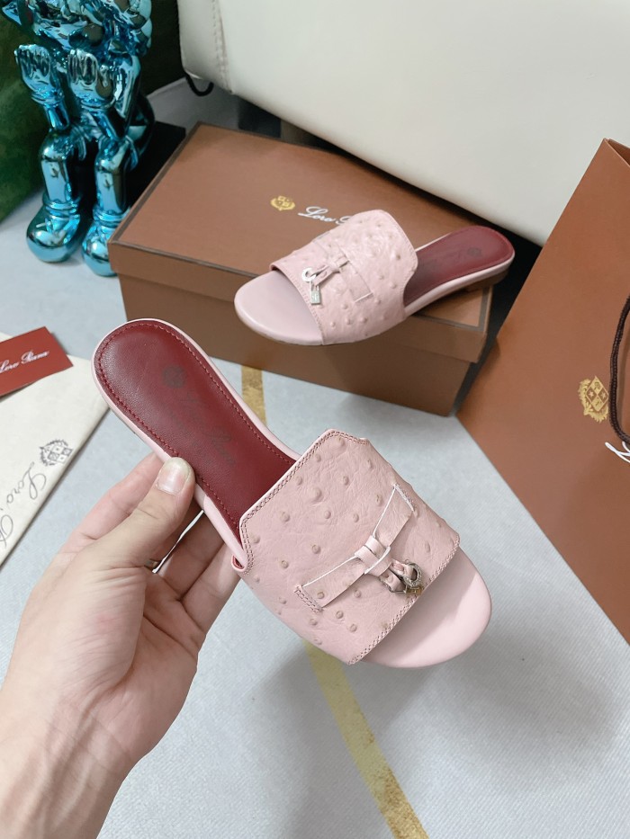 Loro Piana Womens Shoes Sandals Slippers Casual Design Luxury Brand Fashion Shoes for Women with Original Box
