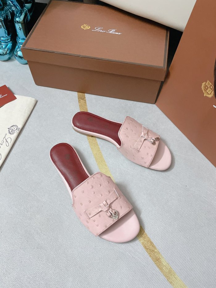 Loro Piana Womens Shoes Sandals Slippers Casual Design Luxury Brand Fashion Shoes for Women with Original Box