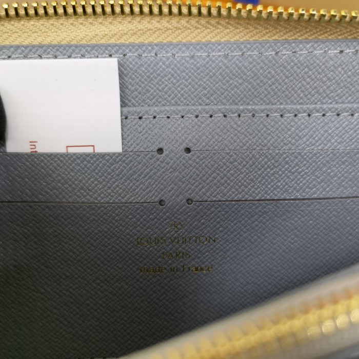 Louis Vuitton Mens Womens Wallets Purse Luxury Brand Designer ZIPPY WALLET M81349 Leather with Original Box Midnight Fuchsia Monogram coated canvas