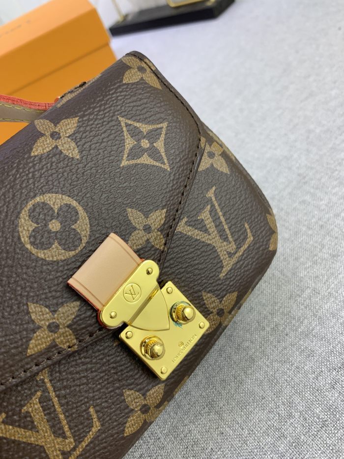 Louis Vuitton Womens Bags Shoulder Messenger Bag Luxury Brand MICRO MÉTIS leather M81267 with Original Box Monogram coated canvas