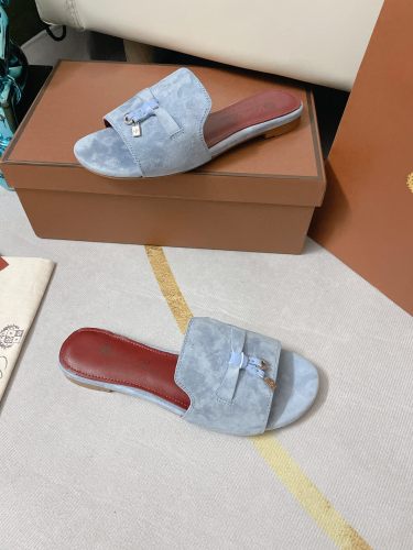 Loro Piana Womens Shoes Sandals Slippers Casual Design Luxury Brand Fashion Shoes for Women with Original Box