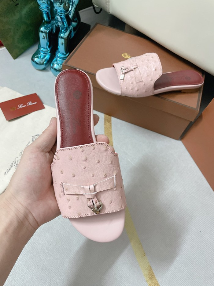 Loro Piana Womens Shoes Sandals Slippers Casual Design Luxury Brand Fashion Shoes for Women with Original Box