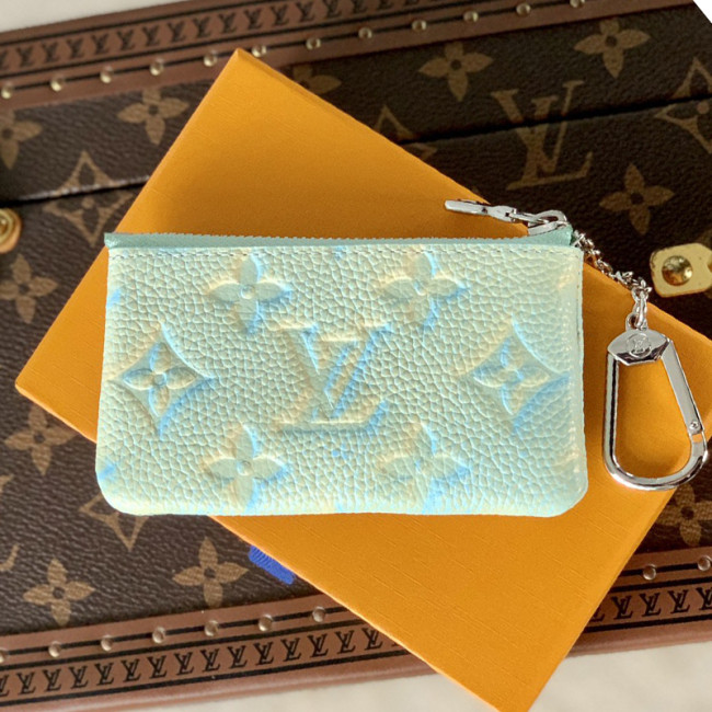 Louis Vuitton KEY POUCH Luxury Brand with Original Box M81297 Monogram Empreinte embossed supple grained cowhide leather
