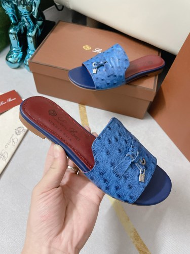 Loro Piana Womens Shoes Sandals Slippers Casual Design Luxury Brand Fashion Shoes for Women with Original Box