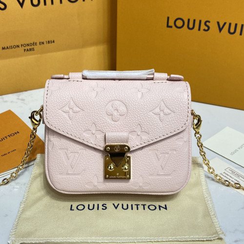Louis Vuitton Womens Bags Shoulder Messenger Bag Luxury Brand MICRO MÉTIS leather M81389 with Original Box Monogram Empreinte embossed supple grained cowhide leather