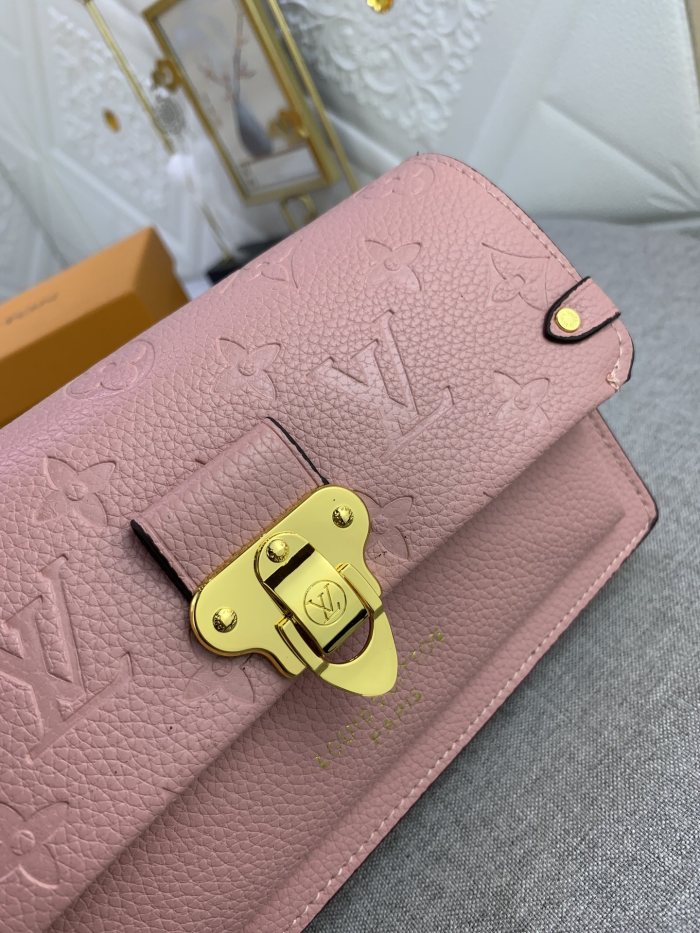 Louis Vuitton Womens Bags Messenger Shoulder Bags Luxury Brand VAVIN CHAIN WALLET with Original Box M69423 Pink Embossed cowhide leather