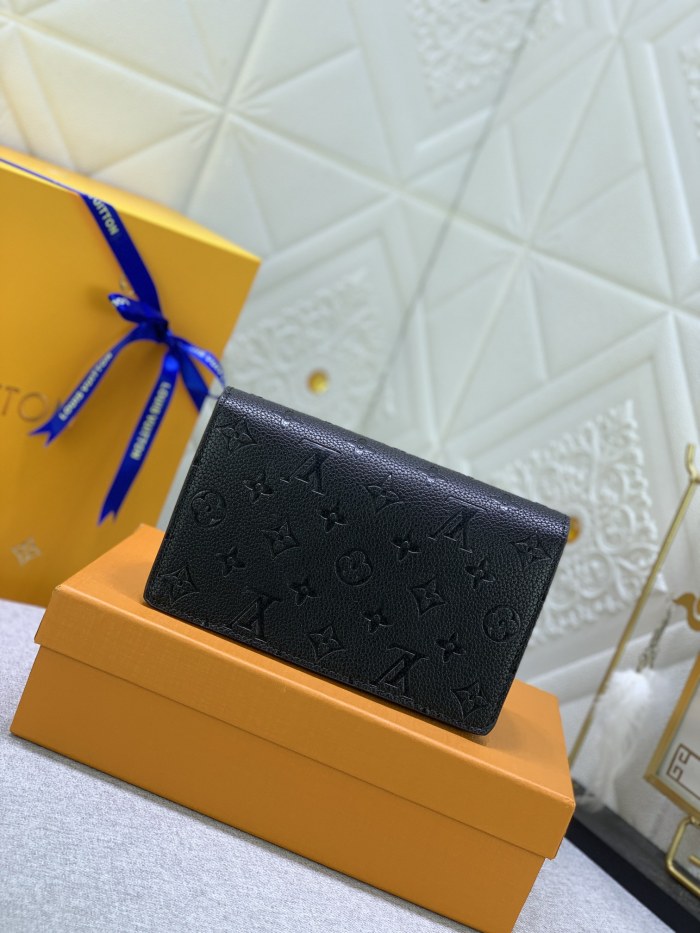 Louis Vuitton Womens Bags Messenger Shoulder Bags Luxury Brand VAVIN CHAIN WALLET with Original Box M67839 Black Embossed cowhide leather