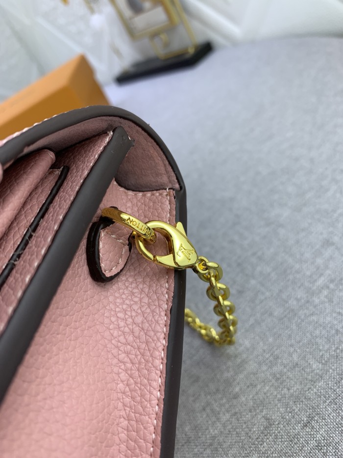Louis Vuitton Womens Bags Messenger Shoulder Bags Luxury Brand VAVIN CHAIN WALLET with Original Box M69423 Pink Embossed cowhide leather
