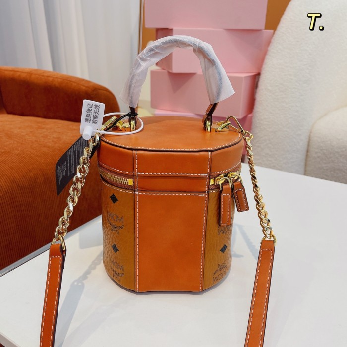 MCM Women Bags Messenger Shoulder Bag Round Luxury Brand with Original Box