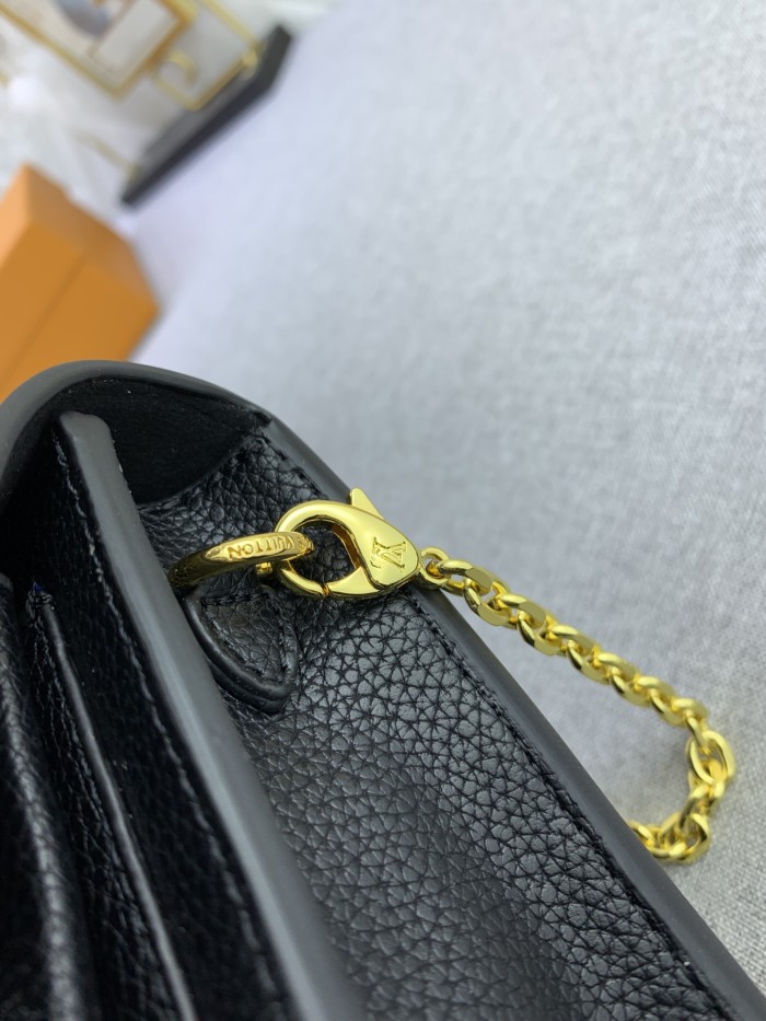 Louis Vuitton Womens Bags Messenger Shoulder Bags Luxury Brand VAVIN CHAIN WALLET with Original Box M67839 Black Embossed cowhide leather