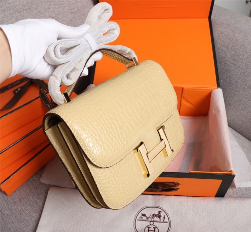 Hermes Womens Bags Crossbody Shoulder Bags Luxury Brand Fashion Hermès Constance Epsom Women Bag