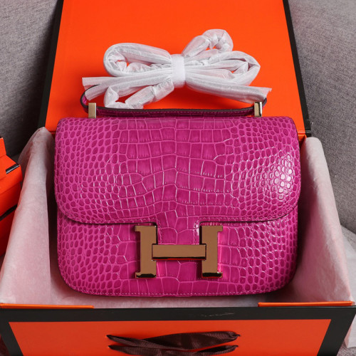 Hermes Womens Bags Crossbody Shoulder Bags Luxury Brand Fashion Hermès Constance Epsom Women Bag