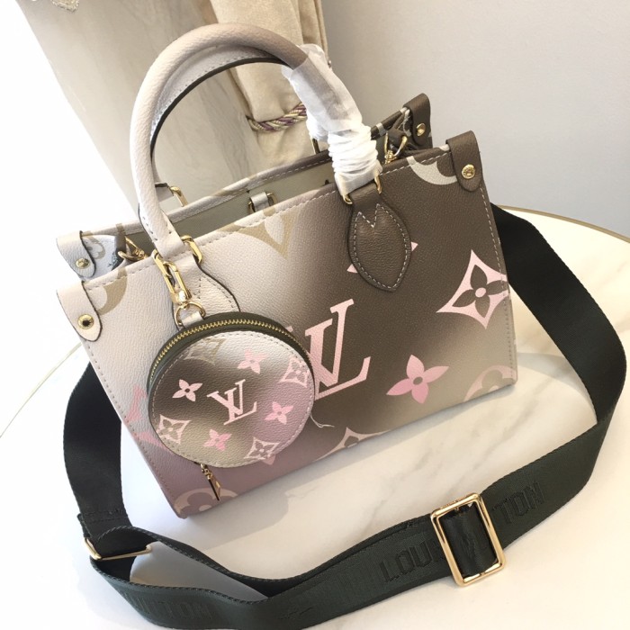 Louis Vuitton Womens Bags Handbags Luxury Brand LV ONTHEGO PM M59856 Handbags for Women Monogram coated canvas