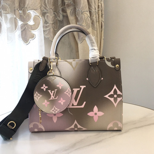 Louis Vuitton Womens Bags Handbags Luxury Brand LV ONTHEGO PM M59856 Handbags for Women Monogram coated canvas