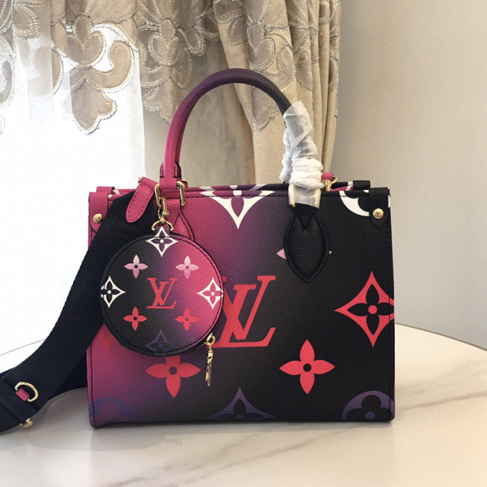 Louis Vuitton Womens Bags Handbags Luxury Brand LV ONTHEGO PM M59856 Handbags for Women Monogram coated canvas
