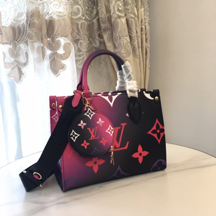 Louis Vuitton Womens Bags Handbags Luxury Brand LV ONTHEGO PM M59856 Handbags for Women Monogram coated canvas