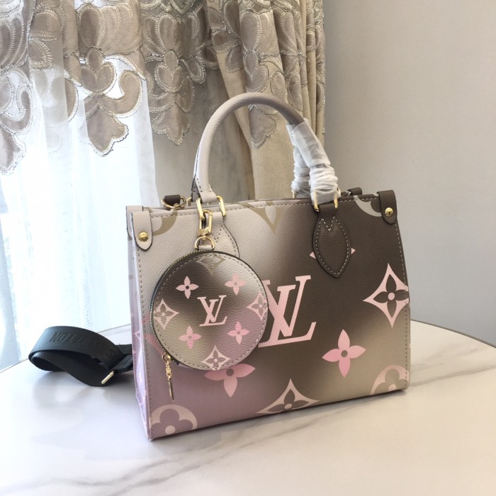Louis Vuitton Womens Bags Handbags Luxury Brand LV ONTHEGO PM M59856 Handbags for Women Monogram coated canvas
