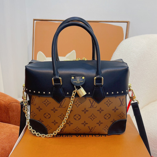 Louis Vuitton Womens Bags Handbags Luxury Brand Louis Vuitton City Malle Handbags for Women Monogram coated canvas