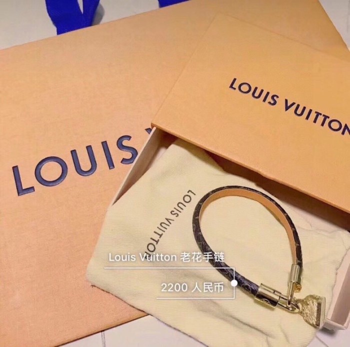 Louis Vuitton Fashion Men Womens Bracelet Luxury Brand ALMA BRACELET M6220E Monogram canvas strap with calf leather lining with Original Box