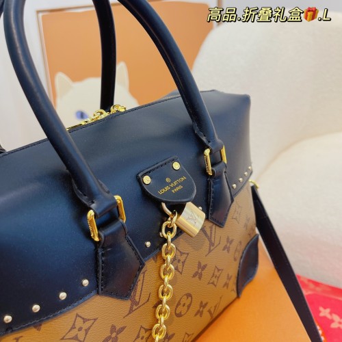 Louis Vuitton Womens Bags Handbags Luxury Brand Louis Vuitton City Malle Handbags for Women Monogram coated canvas