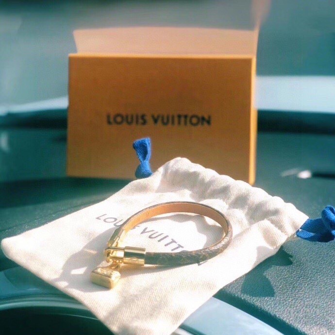 Louis Vuitton Fashion Men Womens Bracelet Luxury Brand ALMA BRACELET M6220E Monogram canvas strap with calf leather lining with Original Box