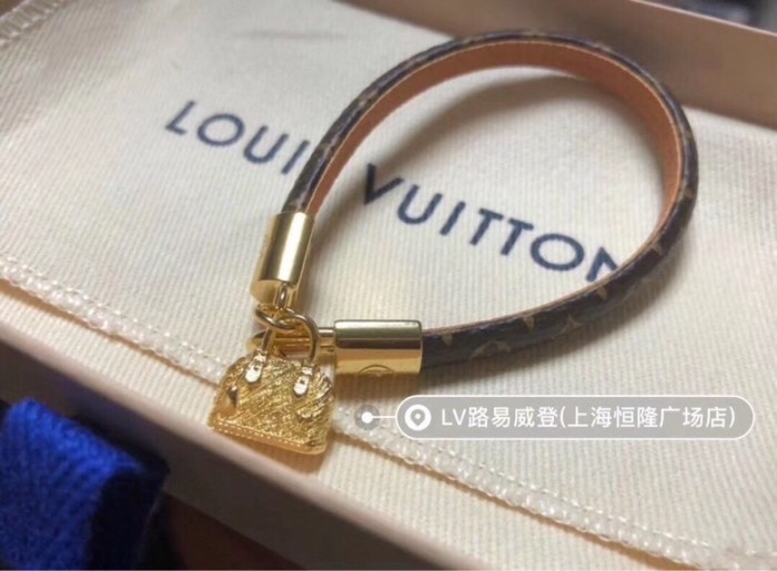 Louis Vuitton Fashion Men Womens Bracelet Luxury Brand ALMA BRACELET M6220E Monogram canvas strap with calf leather lining with Original Box