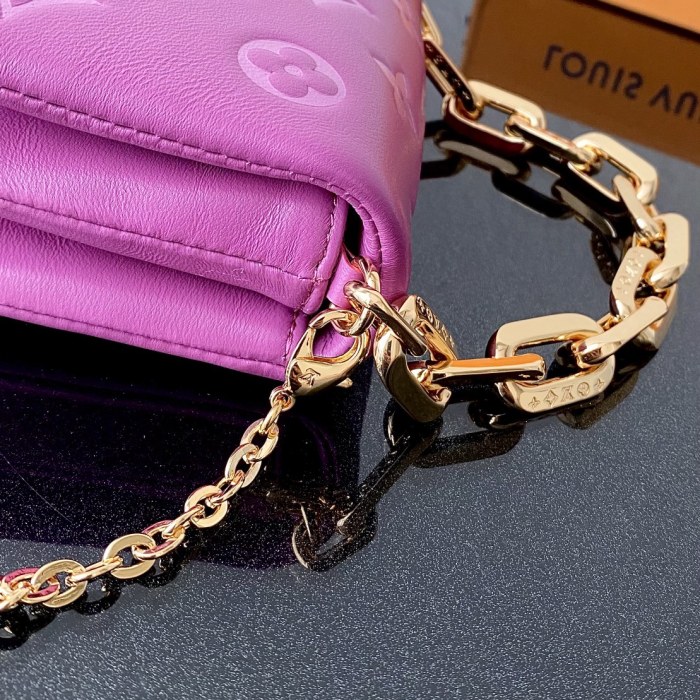 Louis Vuitton Womens Bags Messenger Shoulder Bags Luxury Brand Beltbag Coussin Cruise 22 Monogram Embossed with Original Box M81125