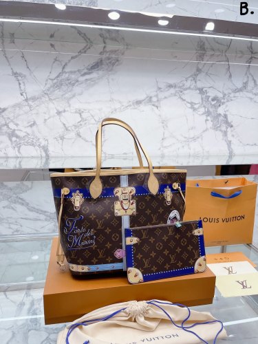 Louis Vuitton Womens Bags Handbags Luxury Brand Fashion Type NEVERFULL MM M46231 Monogram coated canvas