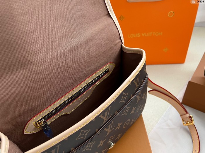 Louis Vuitton Womens Bags Shoulder Bags Luxury Brand Louis Vuitton Sologne Shoulder Bag M42250 with Original Box Monogram Canvas