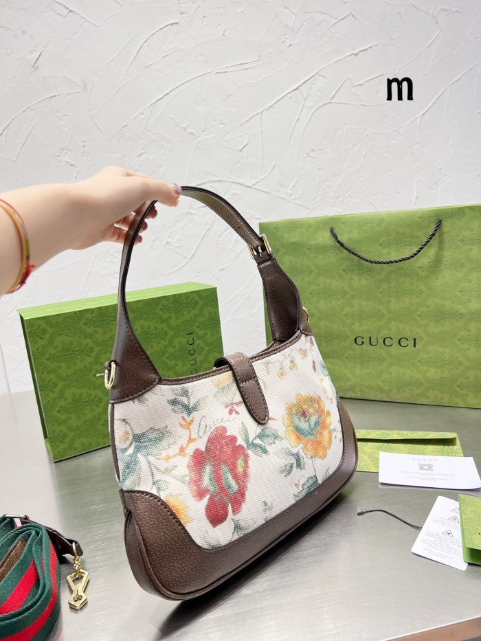Gucci Womens Bags Handbags Shoulder Messenger Bags Luxury Brand GG Jackie 1961 medium shoulder bag 636710 HUHHG 8565 with Original Box
