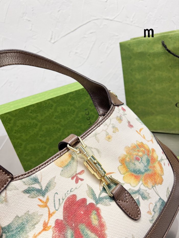 Gucci Womens Bags Handbags Shoulder Messenger Bags Luxury Brand GG Jackie 1961 medium shoulder bag 636710 HUHHG 8565 with Original Box