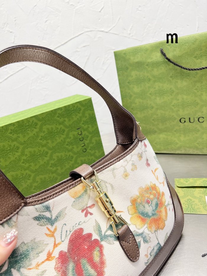 Gucci Womens Bags Handbags Shoulder Messenger Bags Luxury Brand GG Jackie 1961 medium shoulder bag 636710 HUHHG 8565 with Original Box
