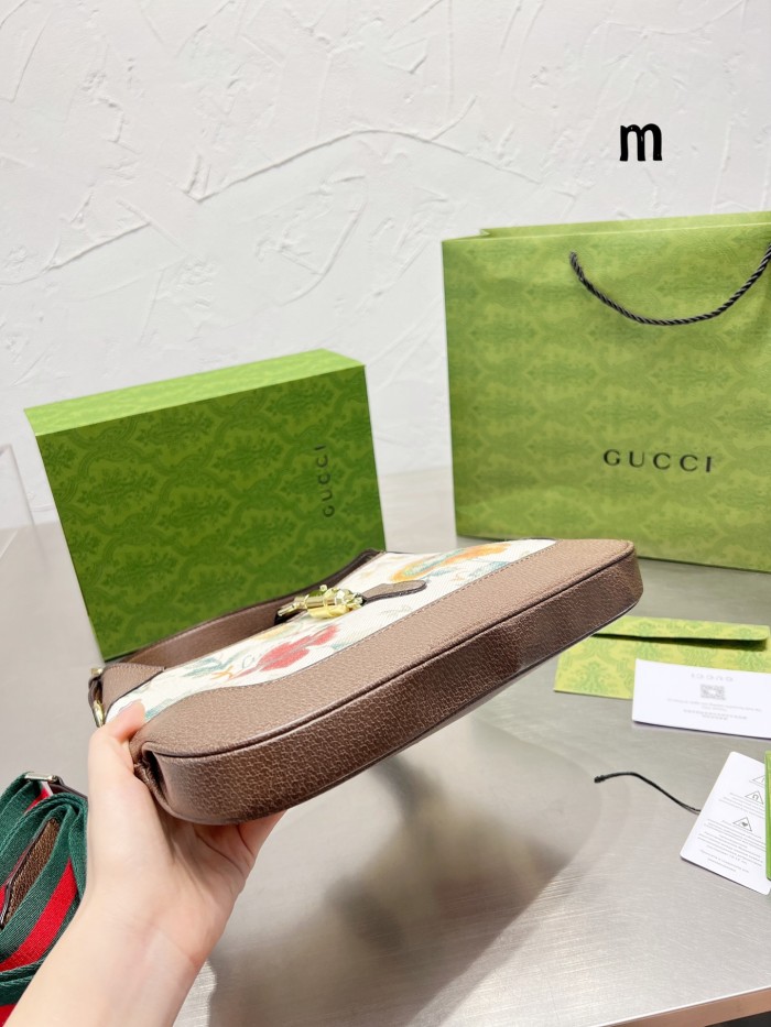 Gucci Womens Bags Handbags Shoulder Messenger Bags Luxury Brand GG Jackie 1961 medium shoulder bag 636710 HUHHG 8565 with Original Box